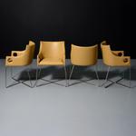 Bruno Moinard YPRES Leather Dining Chairs, Set of 12